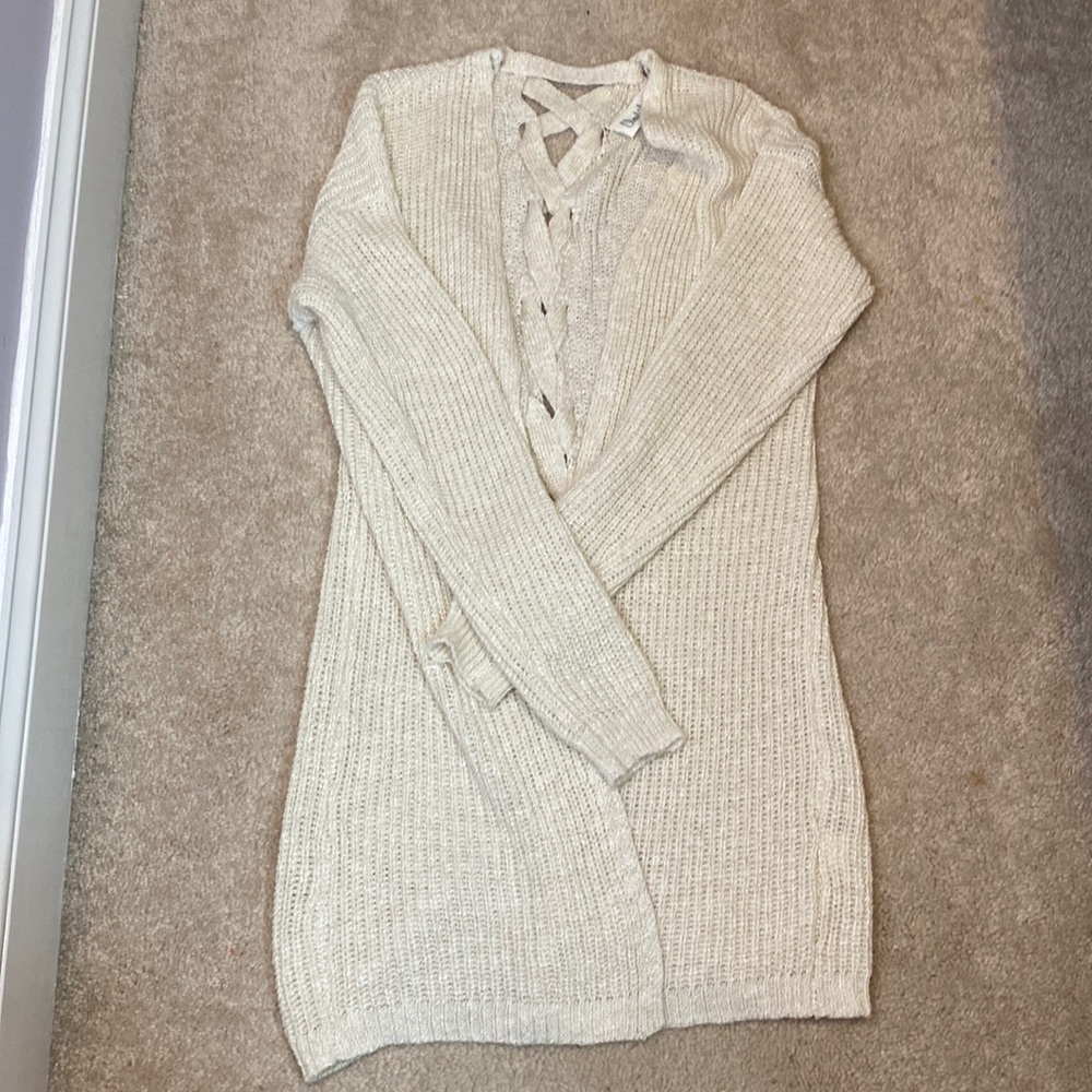 CLOUD CHASER, Sweater, Girls, M(8-10y), Light Beige, Sparkly